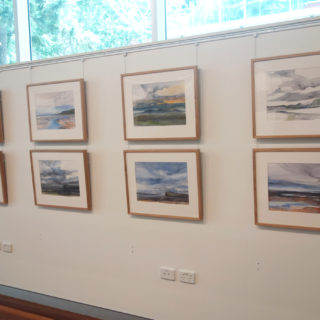 Installation of ‘Baer’ watercolours