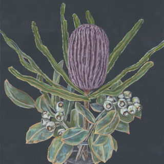 Mauve Banksia with Gum Nuts 2022
