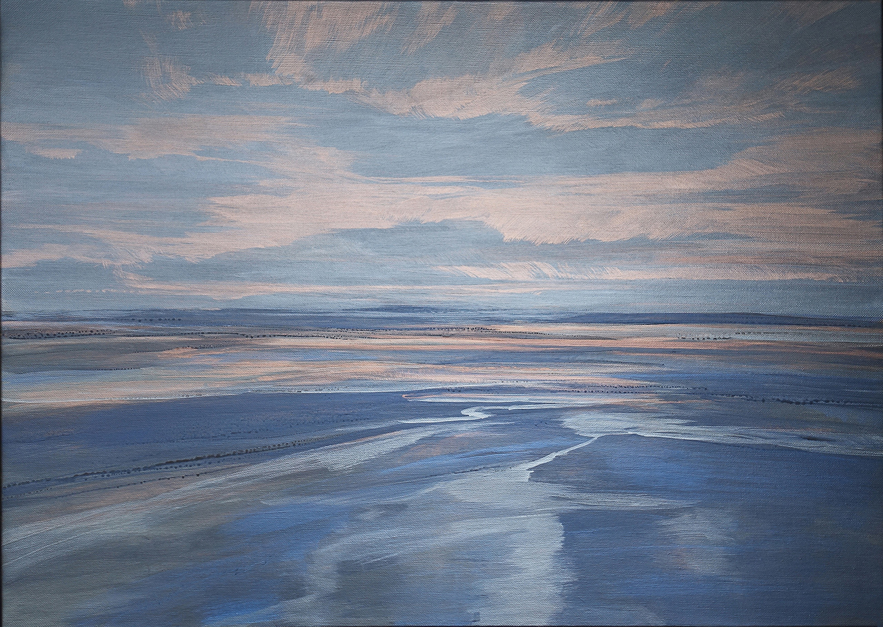 The Bay 2024 76 x 107cm acrylic on linen